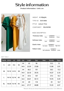 Detailed size chart for V-neck short sleeve shirt with measurements in cm and inches