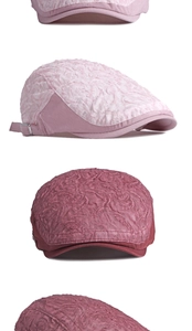 Detalle de la textura floral de encaje y hebilla metálica en sombreros de sol de verano