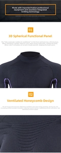 Detailed macro view of 3D spherical functional plate and ventilated honeycomb mesh fabric