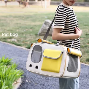 Pet Carrier Bag Oxford Cloth Breathable Mesh Foldable Ventilation Vents Portable For Cats Small Dogs Outdoor Travel
