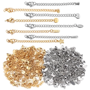 7cm stainless steel jewelry extender chain with lobster clasp for DIY necklaces