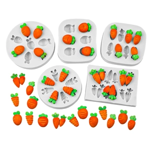 Siliconen wortelvormpjes set voor DIY chocolade, fondant en decoratieve gipskunst