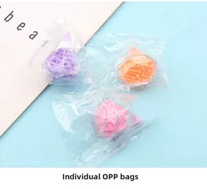 Détail de l'emballage individuel en sac OPP pour jouets puzzle en forme de diamant