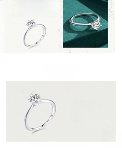 Macro view of 925 sterling silver ring showing 6x6mm gemstone and S925 hallmark