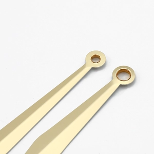 Polished high-gloss golden aluminum clock hands for DIY movement repair and accessories
