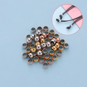 Mirror Polished Stainless Steel Round Hollow Beads DIY Jewelry Making Bracelet Necklace Spacers
