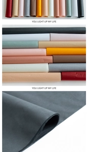 Macro shot of colorful translucent tissue paper for flower and gift packaging