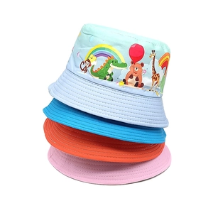 Chapeaux de soleil pour enfants avec imprimés animaux mignons en quatre couleurs