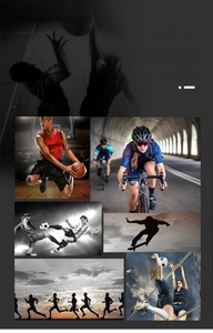 Collage showing versatile outdoor sports eyewear for cycling, running, and skiing