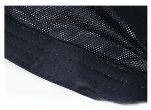 Detail of outdoor hiking cap showing wider sweatband and fine stitching on mesh lining