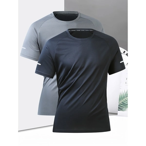 Close-up of breathable mesh fabric and reflective cuff on dry-fit athletic t-shirts