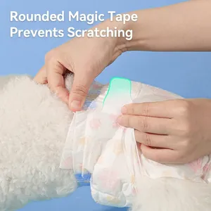 Pannolini per cani con stampa floreale e chiusura in velcro per la cura dei pet