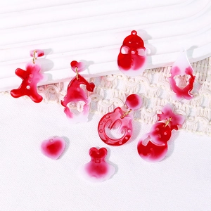 DIY Christmas resin earring molds set with gingerbread man and santa shapes