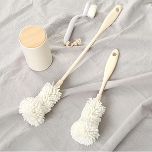 Éponge Goupillon Brosse À Tasses Long Manche Laveur Doux Pour Verres À Vin Biberons Cuisine Maison