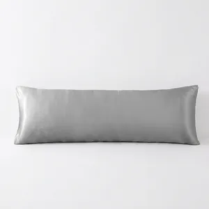 Satin Body Pillowcase Faux Satin Smooth Long Pillow Cover Cooling Breathable Luxury Shiny