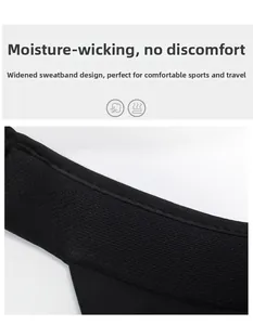 Detail of widened moisture-wicking sweatband and breathable mesh fabric on sports cap
