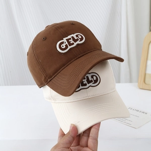 Kids Baseball Cap Cotton Polyester Letter Embroidered Curved Brim Sun Protection Outdoor Sport Hat Boys Girls