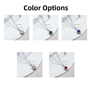 Détails des pendentifs goutte colorés de 21,1mm x 12mm et chaîne de 40cm plus 5cm de long