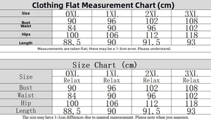Detailed size chart for the sequin bodycon dress showing bust waist and hip measurements