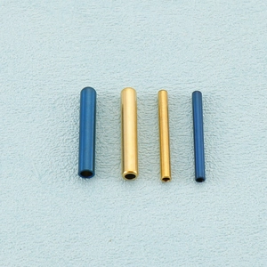Stainless Steel Hollow Long Tube Beads For DIY Jewelry Making Bracelet Necklace Accessories Simple Fashion Jewelry Findings