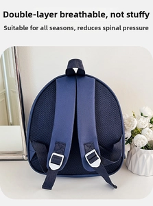 Vue arrière du sac à dos pour enfants avec maille respirante et bretelles réglables