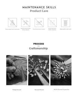 Detailed macro view showing the meticulous polishing and manual stone setting process