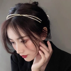 Eleganter Legierung Strass Mehrlagiger Haarreif Hohlkreuz Design Mode Haarschmuck Für Frauen Mädchen