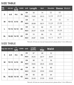 Guide des tailles détaillé pour ensemble de yoga sport femme avec mesures haut et bas