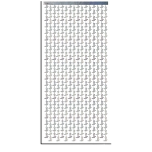 Laser silver cowboy boot foil fringe curtain for festive party wall decoration background
