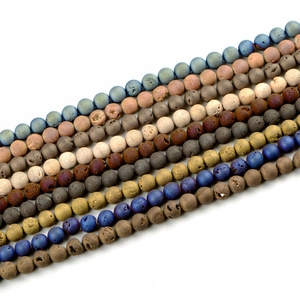 10mm gradient mineral stone round beads for handmade necklace jewelry crafting