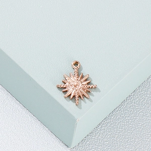 Pendentif étoile en acier inoxydable or rose pour colliers et bracelets artisanaux