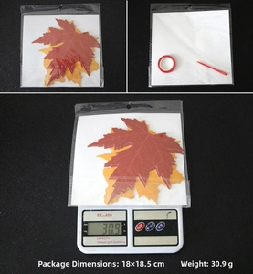 Détails du kit guirlande de feuilles d'érable pour Thanksgiving avec ficelle et aiguille