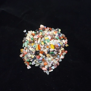 Polished natural crystal stone chips in mixed colors for aquarium and home decor