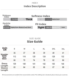 Size chart table for vintage floral maxi dress with measurements from S to 3XL sizes