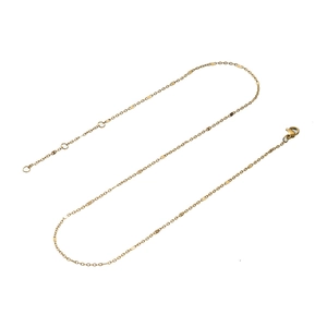 Minimalist golden snake bone chain necklace with lobster clasp and extension chain