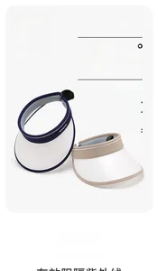 UPF50+ sun visor detail showing wide brim and breathable fabric for UV protection