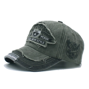 Vintage washed charcoal cotton baseball cap with 1985 embroidery in retro style