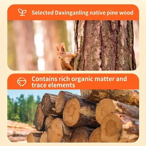 Natural pine wood dog chew stick from Daxing'anling for pet oral health and durability