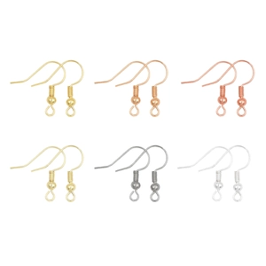 Ganci per orecchini fai-da-te in sei finiture metalliche incluse oro 18k e argento 925
