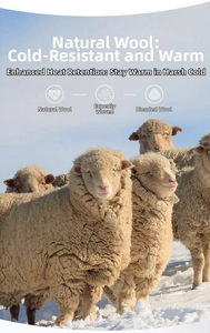 Detailed view of high-quality natural and blended wool fibers for warm winter knitwear
