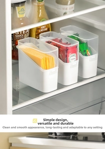 Three-piece set of stackable cheese slice storage boxes with semi-transparent lids