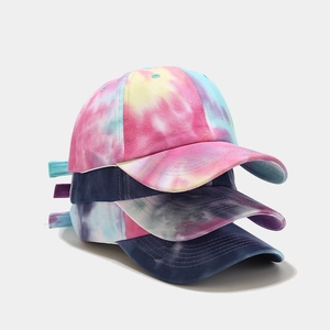 Tie Dye Baseball Cap Cotton Sun Protection Outdoor Sports Adjustable Fashion Women Men
