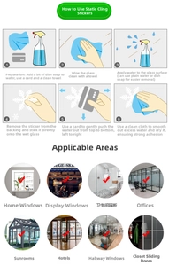 Luminous snowflake electrostatic glass sticker installation steps and usage scenes