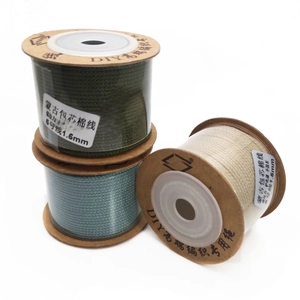 Close-up of 1.5mm non-elastic cotton cord spools for DIY jewelry making