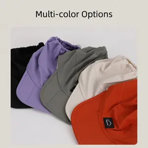 Foldable breathable sun hat for women in five colors with quick-dry fabric and pony tail hole
