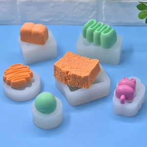 Silicone Mold For DIY Baking Cake Soap Candle Making Bear Toast Shape Heat Resistant Easy Release Kitchen Tool