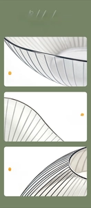 Detail view of thickened PET fruit bowl with vertical texture and non-slip bottom base