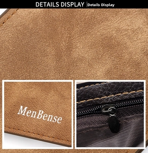 Macro shot of brown frosted leather wallet with durable metal zipper and fine stitching
