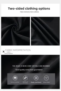 Detail of durable black synthetic bomber jacket fabric with smooth wrinkle-free texture
