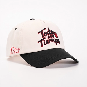Casquette de baseball rétro bicolore avec broderie Todo ASU Tiempo en toile de coton